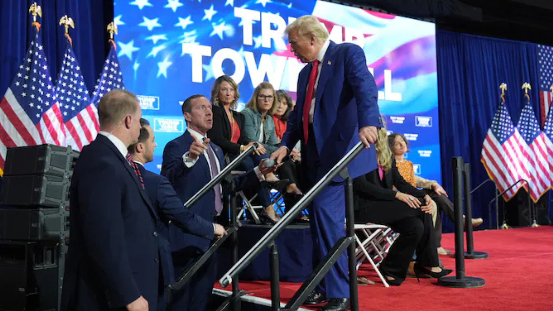 Trump Sways And Bops To Music For 39 Minutes In Bizarre Town Hall Episode.