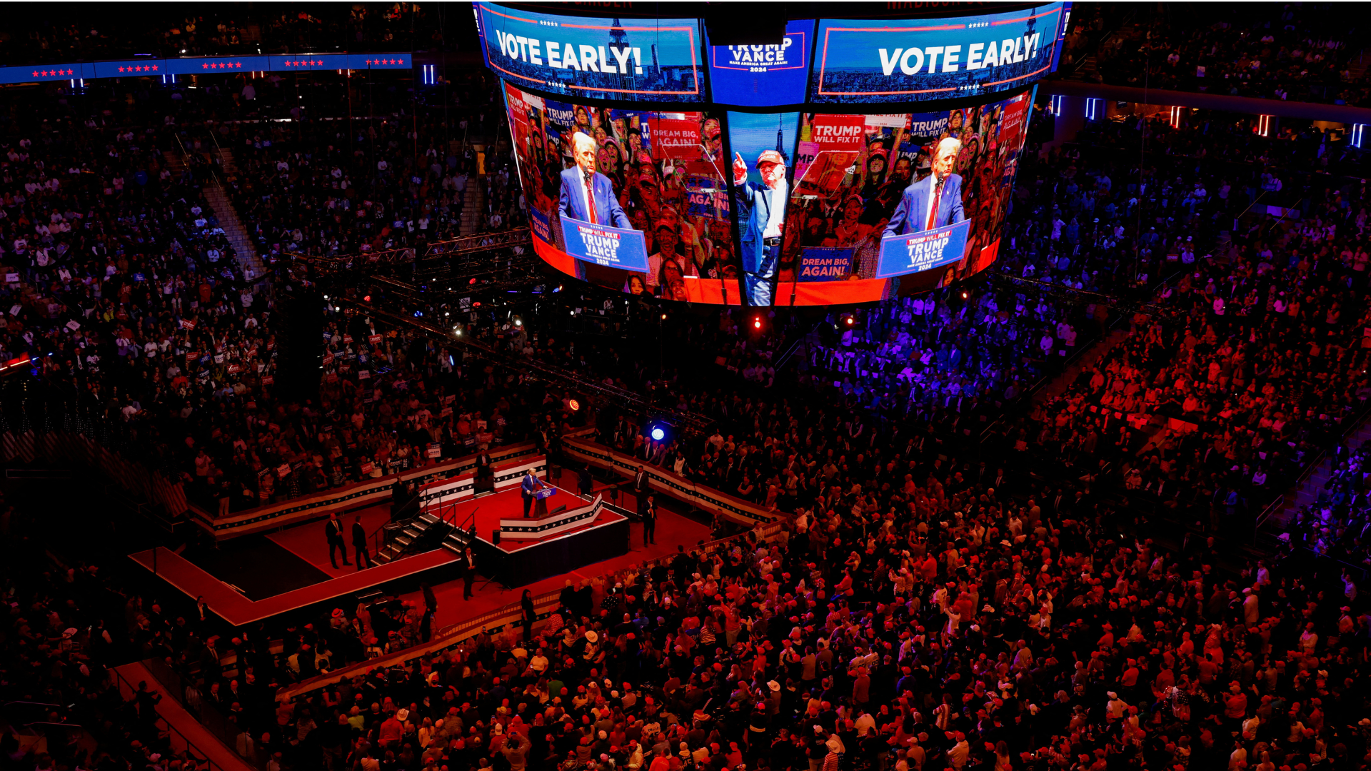 Trump’s Rally at Madison Square Garden: The Most Extreme Closing Argument in Modern U.S. Presidential Campaigns