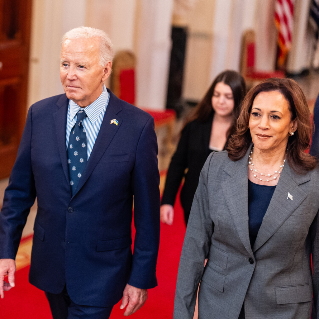 President Biden and Vice President Kamala Harris at the White House last month.