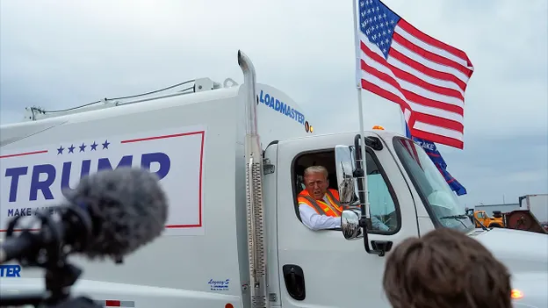 Trump’s Wisconsin Garbage Truck Stunt Aims to Trash Biden’s ‘Garbage’ Comment Controversy